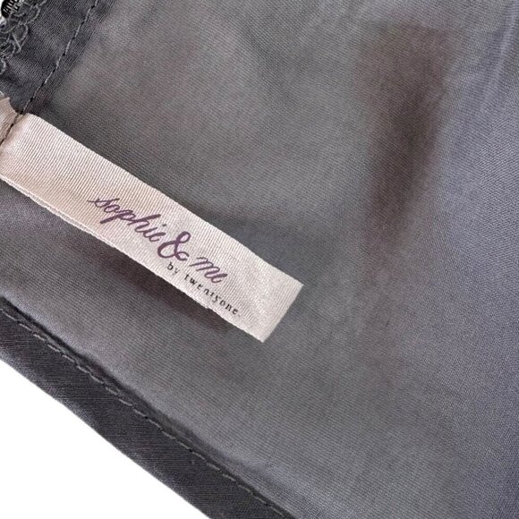 Sophie & Me Sexy Romper Teddy Sz.S Grey Adjustable Black Lace Trim Y2K 90s - Picture 8 of 10